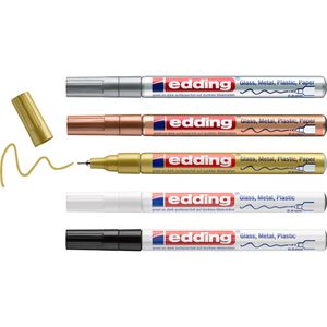 Lackmarker Edding 780 metallic basic, wasserfest & permanent