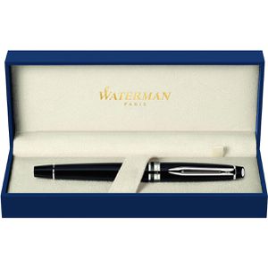 Produktbild für Füller Waterman Expert Black G.C., Feder M