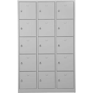 Produktbild für Schließfachschrank G-Office SHC.15, lichtgrau