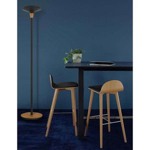Produktbild für Stehlampe Unilux Baly Bamboo, LED, schwarz, 180 cm