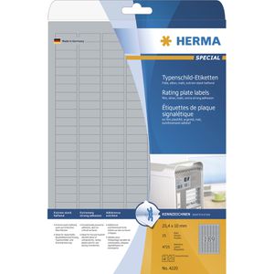 Produktbild für Typenschild-Etiketten Herma 4220 Special, silber