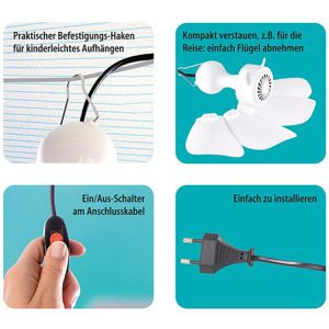 Produktbild für Deckenventilator Böttcher-AG VT-141.D, Ø 41cm