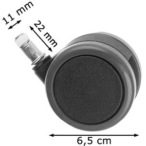 Produktbild für Stuhlrollen Topstar Groß 6990, 5 Stück