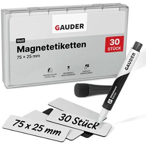 Magnetschilder Gauder ME-75x25, weiß