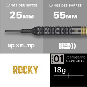 Produktbild für Dartpfeile Target-Darts Josh Rock Brass