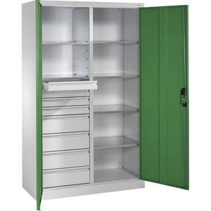 Produktbild für Werkzeugschrank CP-Möbel 8931-305, aus Metall, grau / grün