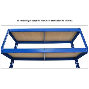Produktbild für Reifenregal PROREGAL TIGER, blau, für 12 Reifen