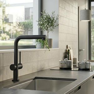 Produktbild für Küchenarmatur hansgrohe Talis M54, schwarz matt