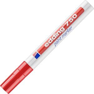 Produktbild für Lackmarker Edding 750, rot
