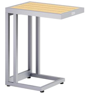 Produktbild für Beistelltisch CASARIA 109681, braun, aus Kunststoff / Metall