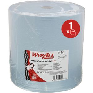 Produktbild für Putztuchrolle Wypall L30 Ultra+ 7426 Airflex-Technologie, blau