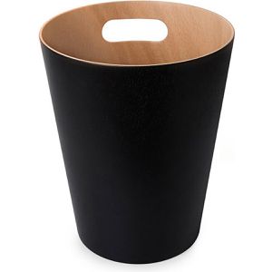 Produktbild für Papierkorb Umbra Woodrow Can, 082780-045, schwarz