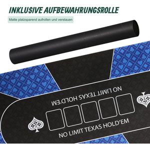 Produktbild für Pokermatte Relaxdays 10049981, 120 x 60 cm