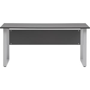 Produktbild für Schreibtisch Möbelpartner Serie 1500, anthrazit / silber