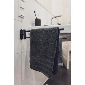 Produktbild für Handtuchhalter Wenko Bosio Black 24238100, schwarz