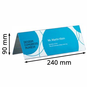 Produktbild für Tischnamensschilder Sigel TA130, glasklar, ca. A4