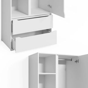 Produktbild für Kleiderschrank Vicco Ruben, weiß