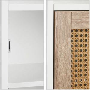 Produktbild für Badschrank Relaxdays 10035341, mit 4 Füßen, braun / weiß