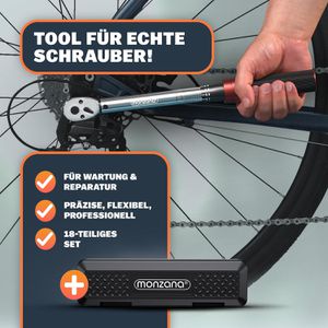 Produktbild für Drehmomentschlüssel Monzana 109715, 18-teilig