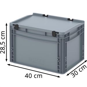 Produktbild für Eurobox AUER ED 43/27 HG, grau, 26 Liter