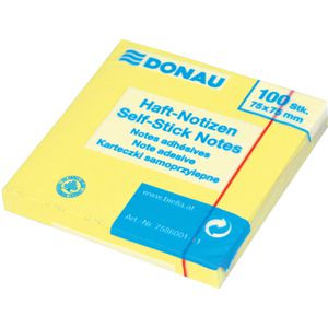 Haftnotizen DONAU Eco, 7586001-11, gelb