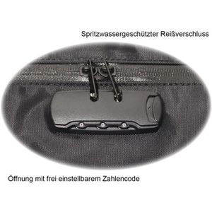 Produktbild für Banktasche effektivo 11130, schwarz, Nylon