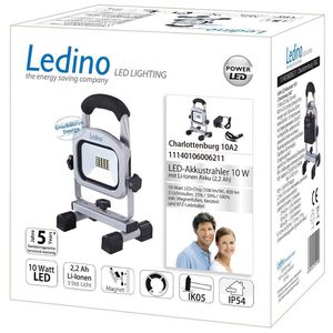 Produktbild für Baustrahler Ledino Charlottenburg LED, mit integriertem Akku