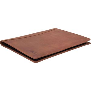 Produktbild für Schreibmappe Menzo MB58, deltabraun, Echt Leder