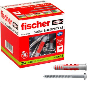 Produktbild für Schrauben-Dübel-Set Fischer 557728, DuoSeal PH TX A2