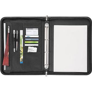 Produktbild für Schreibmappe Wedo 586001, Accento, schwarz, Kunstleder