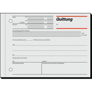 Produktbild für Quittungsblock Sigel RC021, Recycling, MwSt. separat
