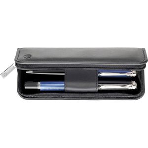 Produktbild für Stifteetui Pelikan 958017 schwarz, für 2 Stifte