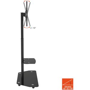 Produktbild für TV-Ständer Celexon Adjust-3270MP Portrait, Ablage &amp; Rollen