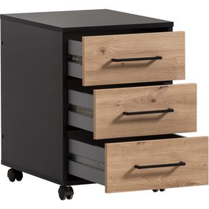 Produktbild für Rollcontainer Möbelpartner Aino, aus Holz, artisan eiche