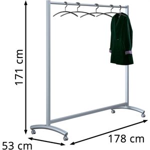 Produktbild für Garderobenständer Kerkmann Event 6030, silber