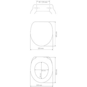 Produktbild für WC-Sitz Wenko Ostuni 24516100, oval, aus Thermoplast