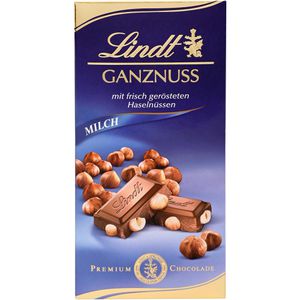 Tafelschokolade Lindt Ganznuss Vollmilch