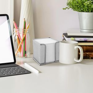 Produktbild für Zettelbox Böttcher-AG Mesh Line, silber, 10 x 10 cm
