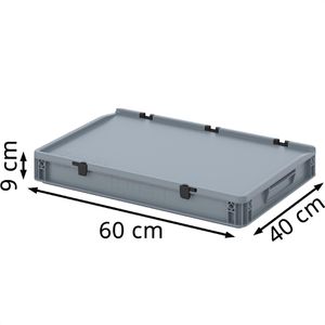 Produktbild für Eurobox AUER ED 64/75 HG, grau, 15 Liter