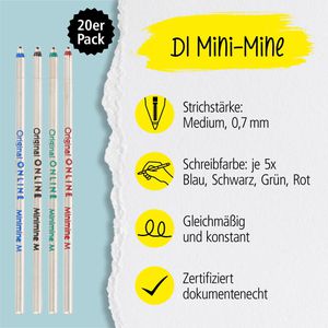 Produktbild für Kugelschreiberminen Online Minimine, 70002