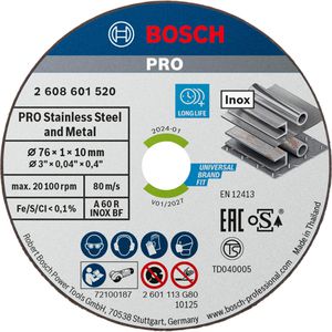 Trennscheibe Bosch PRO Stainless Steel and Metal