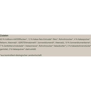 Produktbild für Müsli BioZentrale Crunchy Zartbitter, BIO