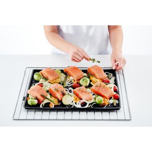 Produktbild für Backmatte Lekue mit Auslaufschutz, aus Silikon