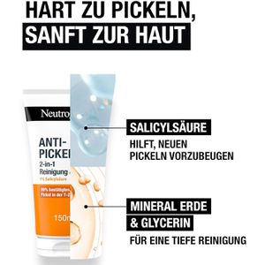 Produktbild für Gesichtsmaske Neutrogena Anti-Pickel 2-in-1 Reinigung &amp; Maske