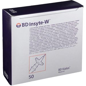 Produktbild für Kanülen BD Insyte-W Venenverweilkatheter mit Flügeln, 50 Stück