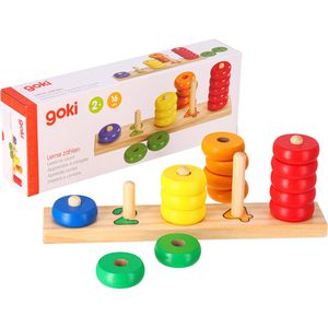 Motorikspielzeug Goki Lerne Zählen mit Ringen