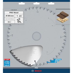 Produktbild für Kreissägeblatt Bosch PRO Wood, 2608640441