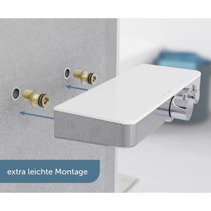 Produktbild für Duscharmatur Schütte Ocean, verchromt / weiß