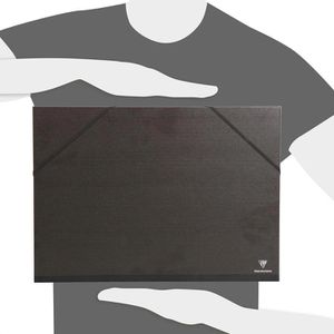 Produktbild für Zeichenmappe Clairefontaine 44800C Kraft, schwarz