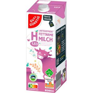 Produktbild für Milch Gut&amp;Günstig fettarme H-Milch, Fettgehalt 1,5%